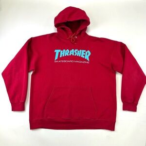 Thrasher Genderless hoodie Mens Size Large sweatshirt skateboarding streetwear